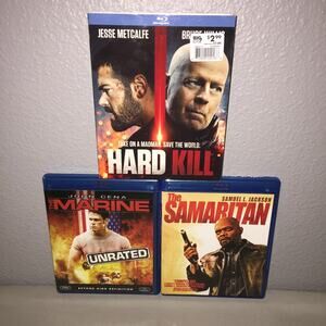 Blu-ray Used Hard Kill / The Marine / The Samaritan Lot John Cena Sam Jackson